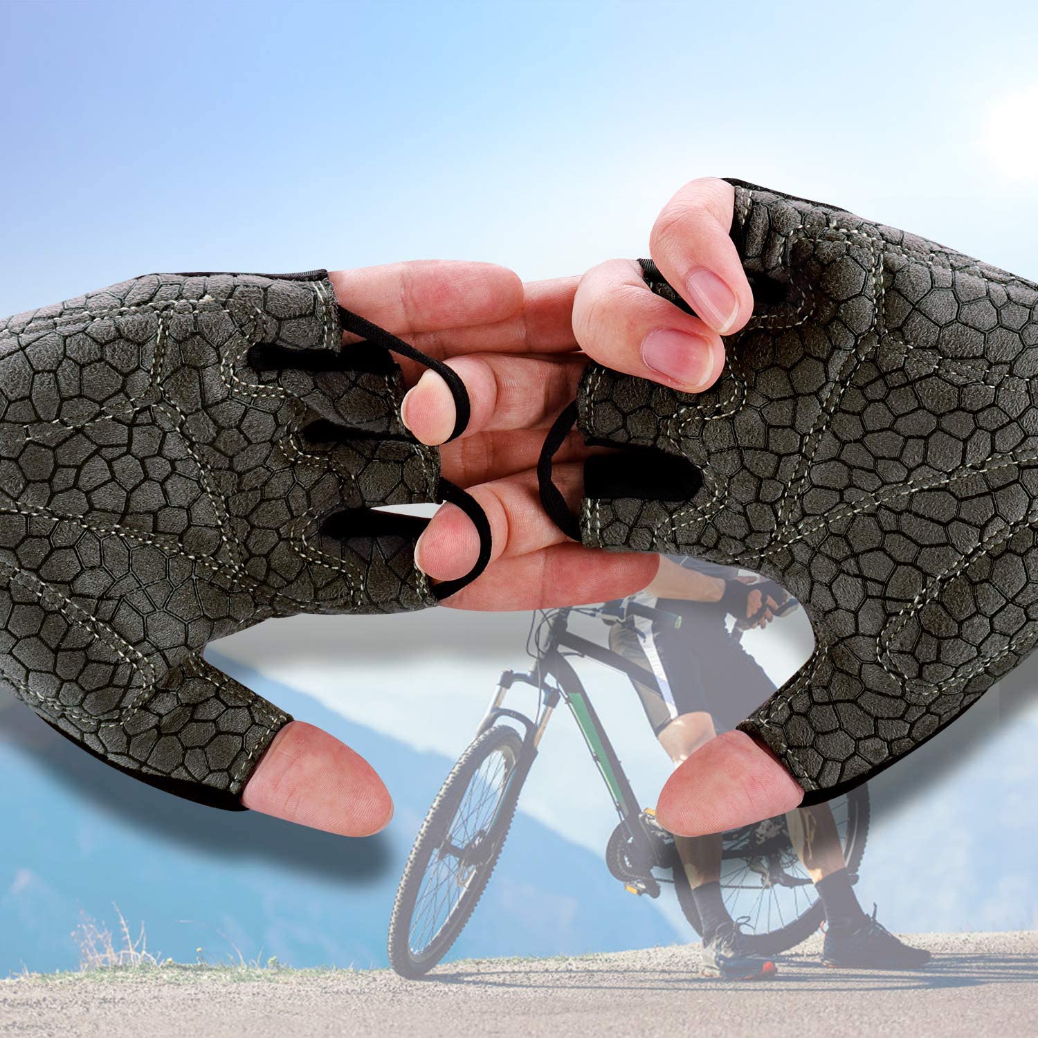 Boildeg Guantes de Ciclismo de Medio-Dedo. - Cicloescuela