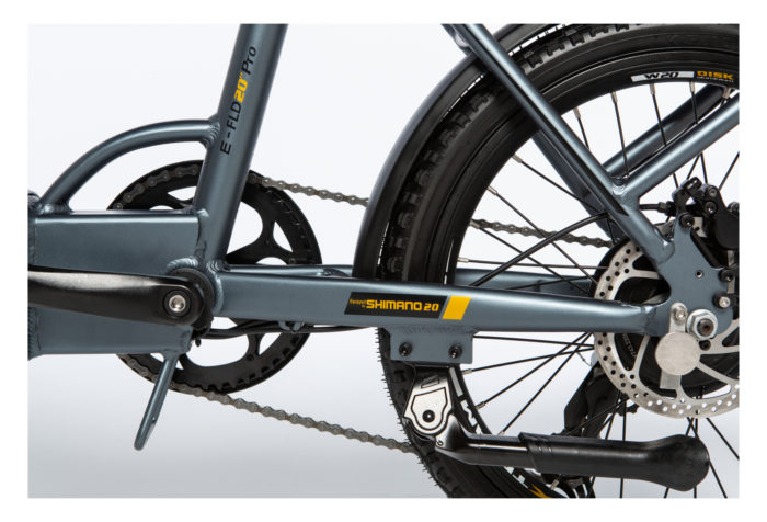 Bicicleta eléctrica plegable.